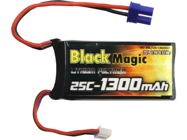 Black Magic LiPol 7.4V 1300m Ah 25C EC3