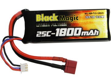 Black Magic LiPol 7.4V 1800mAh 25C Deans