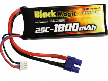Black Magic LiPol 7.4V 1800mAh 25C EC3