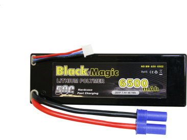 Black Magic LiPol Car 7.4V 6500mAh 50C EC3