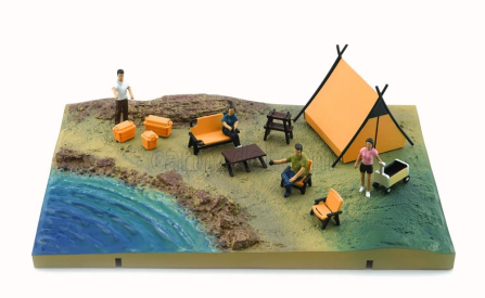 Bm-creations Accessories Diorama City Camp Site Whit Accessories And Figures 1:64 Různé