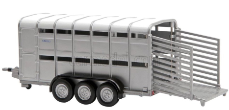 Britains Ifor Livestock Trailer - Trasporto Animali Bestiame 1:32 Stříbrná Bílá