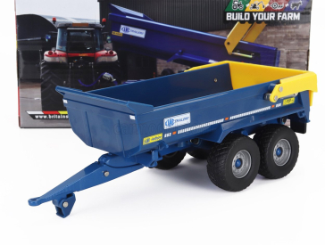 Britains Kane Dump Trailer - Carrello Cassone Ribaltabile 1:32 Modrá Žlutá