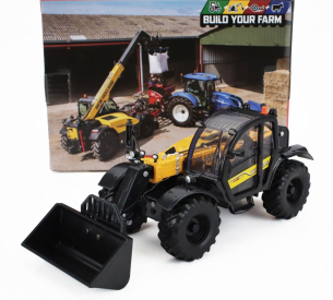 Britains New holland Th7.4z Panoramic Telescopic Ruspa Gommata Tractor - Scraper - Elevatore 1:32 Černá Žlutá