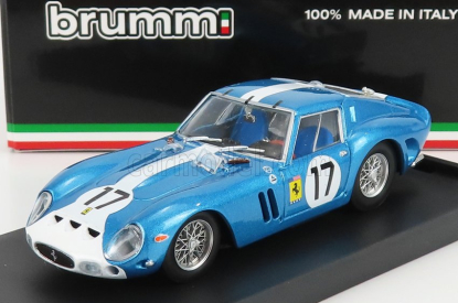 Brumm Ferrari 250 Gto 3.0l V12 Coupe Team N.a.r.t. N 17 1:43, světle modrá
