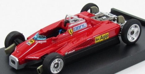 Brumm Ferrari F1  126c2 N 27 2nd San Marino Imola Gp 1982 Gilles Villeneuve - Muletto - T-car 1:43 Red