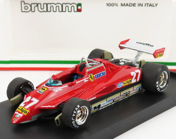 Brumm Ferrari F1  126c2 N 27 Brazilian Gp 1982 Gilles Villeneuve 1:43 Red