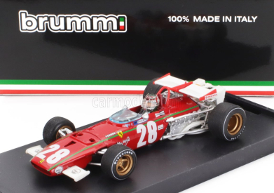 Brumm Ferrari F1  312b N 28 Belgium Gp 1970 Ignazio Giunti - With Driver Figure 1:43 Červená Bílá