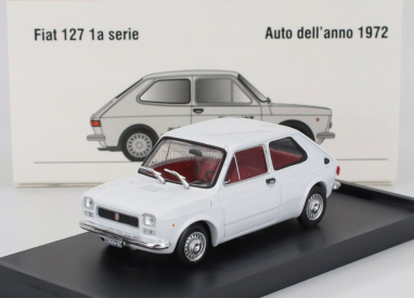 Brumm Fiat 127 1-series 1971 - Red Interior 1:43 Bianco - Bílá