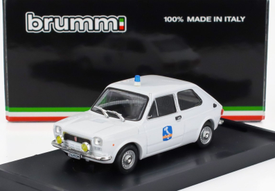 Brumm Fiat 127 1-series Societa' Autostrade Como-chiasso 1971 1:43 Bílá