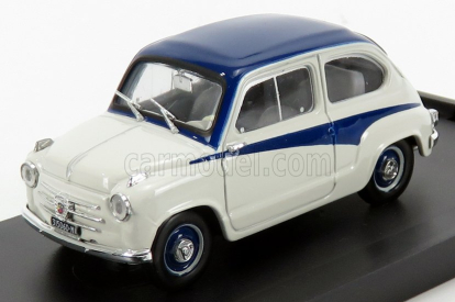 Brumm Fiat 600 750 Derivazione Abarth 1956 1:43 Šedomodrá