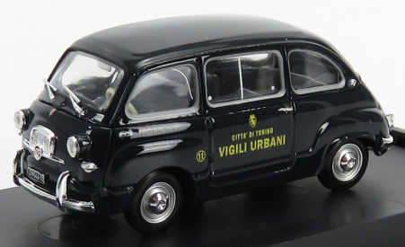 Brumm Fiat 600d Multipla Vigili Urbani Torino 1960 1:43 Blue
