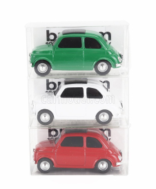 Brumm Fiat Set 3x 500 1965 - Viva L'italia - Giornata Dell' Unita' Nazionale E Delle Forze Armate 1:43 Zelená Bílá Červená