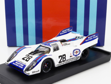 Brumm Porsche 917k Martini Racing Team N 28 1000km Austria 1971 Helmut Marko - Gerard Larrousse 1:43 Bílá Modrá Červená