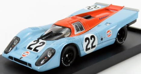 Brumm Porsche 917k Scuderia Jwa Gulf N 22 1:43, světle modrá