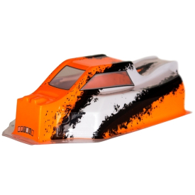BX8SL Bitty design černo/bílo/oranžová lexanová karoserie