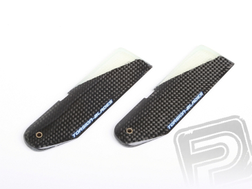 Carbon listy ocasní vrtulky 96mm NEW Torsion Blades NIGHT