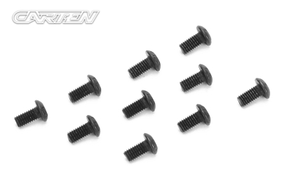 CARTEN imbusový šroub s půlkulatou hlavou M3x6mm, 10 ks.