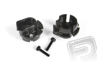 Černé hliníkové talířky tlumičů 12mm (2 ks.)