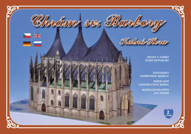 Chrám Sv. Barbory - papírový model 1:250