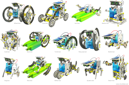 Solární stavebnice 13 v 1 solar robot