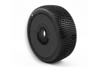 CLAYMORE V2 BUGGY C1 (SUPER SOFT) nalepené gumy, černé disky, 2 ks.