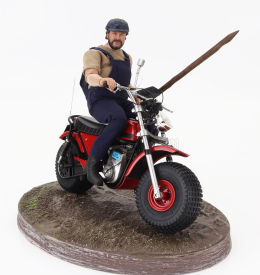 Clc-models Motozodiaco Tuareg 1972 With Bud Spencer Action Figure - From Movie - Altrimenti Ci Arrabbiamo - Tv Series -  - Motorcycle 1:12 Red