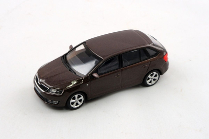 Abrex Škoda Rapid Spaceback (2013) 1:43 - Hnědá Topaz Metalíza