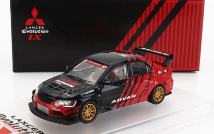 Cm-models Mitsubishi Lancer Evo Ix N 0 Racing Advan 2003 1:64 Černá Červená