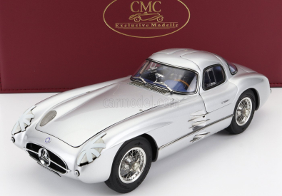 Cmc Mercedes benz 300 Slr Uhlenhaut Coupe N 15 Sweden Gp 1955 1:18 Silver