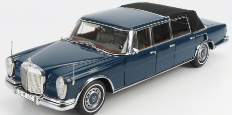 Cmc Mercedes benz S-class 600 Pullman (w100) Landaulet Soft-top Semiconvertible 1969 1:18 Blue