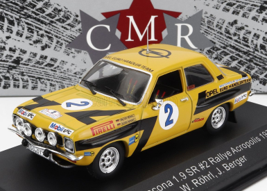 Cmr Opel Ascona 1.9 Sr N 2 Rally Acropolis 1975 W.rohrl - J.berger 1:43 Žlutá Černá