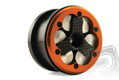 CNC 2.2 Comp Beadlock kroužky, oranžové (2 ks.)