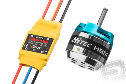 Combo motor HBM2812-1100/regulátor HBE-18A HITEC