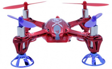 RC dron Skylark, ochranným rám, červený