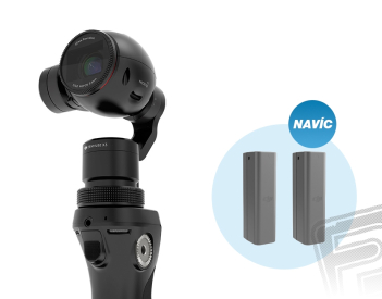 DJI OSMO + mikrofon FM-15 FlexiMic + 2 baterie