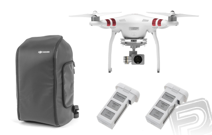 DJI Phantom 3 Standard + 2 baterie navíc + Incase DJI Phantom Pro Pack