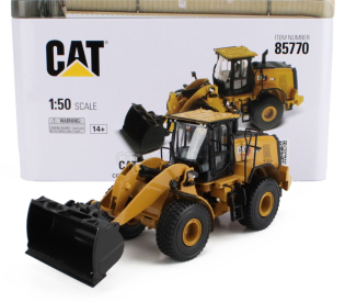 Dm-models Caterpillar Cat950 Ruspa Gommata - Scraper Tractor Wheel Loader 1:50 Žlutá Černá