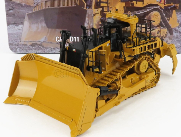 Dm-models Caterpillar Catd11 Dozer Ruspa Cingolata - Scraper Type Tractor 1:50 Žlutá Černá