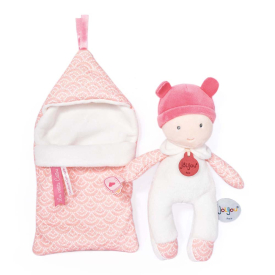 Doudou Miminko v navlékací peřince 20 cm  světle růžová