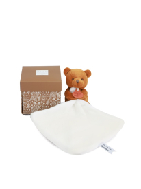 Doudou Můj malý medvídek 10 cm oranžový