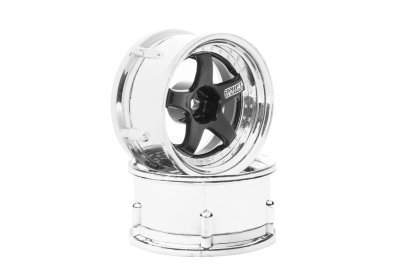 DS Racing Drift Element 5 Spoke disky, Hi Gross 2K chrome s chromovými nýty, 2 ks