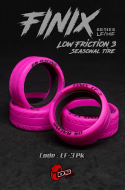 DS Racing Drift Tire Finix Series LF-3, 4 ks, růžové