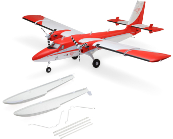 RC letadlo E-flite DHC-6 Twin Otter 1.4m AS3X+ SAFE Select BNF Basic, plováky