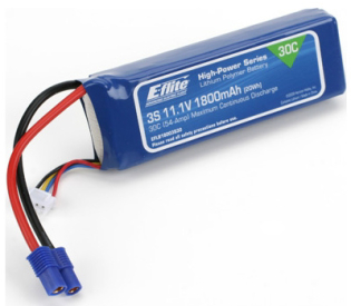 E-flite LiPol 11.1V 1800mAh 30C EC3