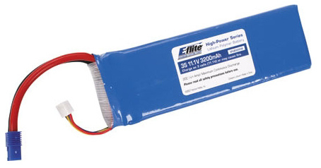 E-flite LiPol 11.1V 3200mAh 20C EC3