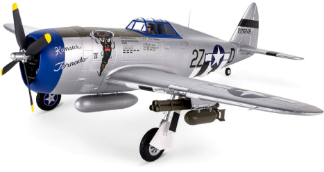 E-flite P-47 Razorback 1.2m SAFE Select BNF Basic