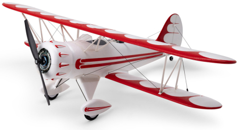RC letadlo E-flite Waco 0.55m SAFE Select BNF Basic bílé