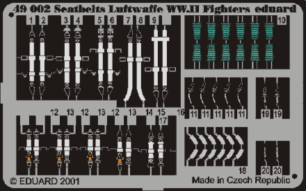 Ed49002 Lept - Seatbelts Luftwaffe Fighters WWII color