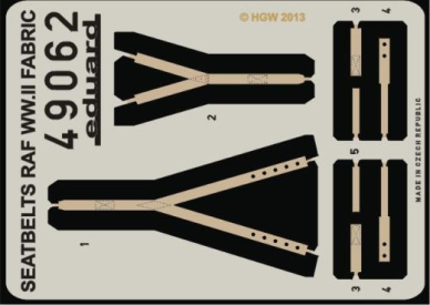 Ed49062 Lept - Seatbelts RAF WWII FABRIC
